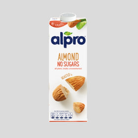 Alpro Unsweetened Roasted Almond Milk 1Ltr