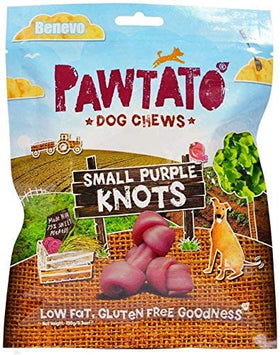 Pawtato Small Purple Knots Dog Chews