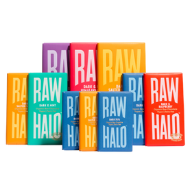 Raw Halo Vegan Dark Chocolate Gift Collection (10 Bars)