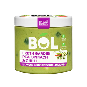 BOL Fresh Garden Pea, Spinach & Chilli Immune Boosting Super Soup 500g
