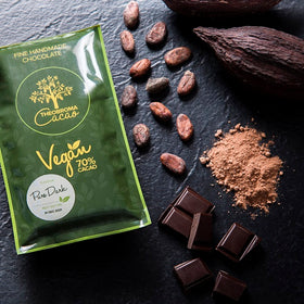 Theobroma Cacao - Rich Handmade 70% Cacao Vegan Dark Chocolate 100g