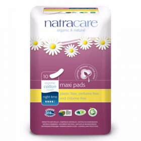 Natracare Night Time Natural Maxi Pads (10)