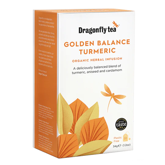 Dragonfly Tea Organic Golden Balance Turmeric 4x20 Teabags