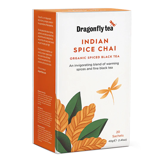 Dragonfly Tea Organic India Spice Chai Black 4x20 Teabags