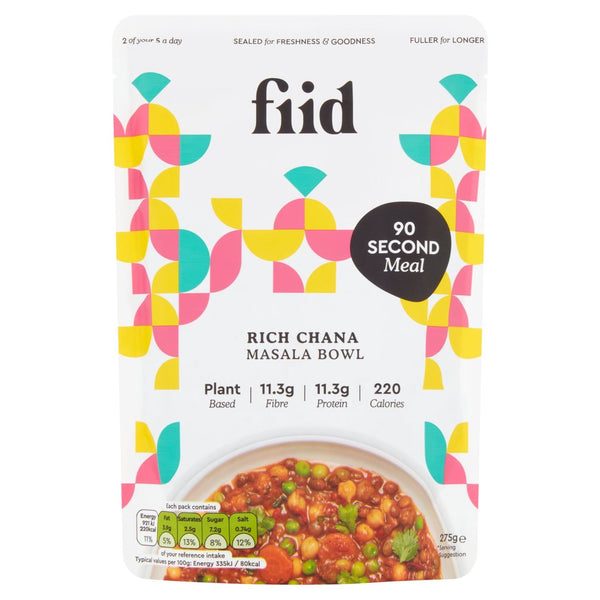 Fiid Ready Meal - Rich Chana Masala 275g (8pk)