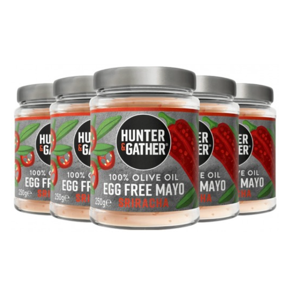 Hunter & Gather Egg Free Sriracha Olive Oil Mayo 250g (6pk)