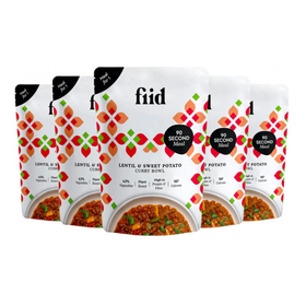 Fiid Ready Meal - Aromatic Lentil & Sweet Potato Curry 275g (8pk)
