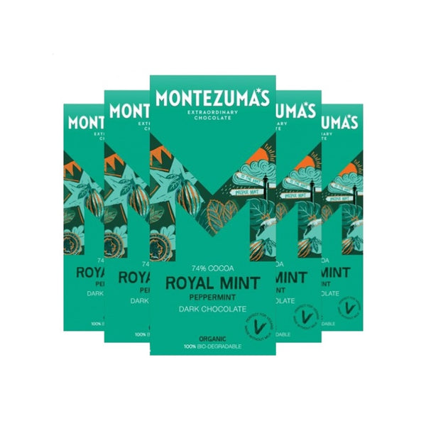 Montezuma's 74% Cocoa Royal Mint Peppermint Dark Chocolate 90g (12pk)