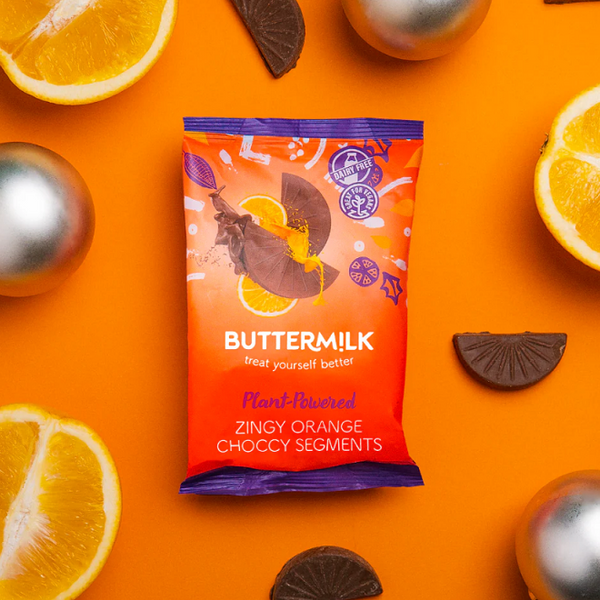 Buttermilk Dairy Free Orange Choccy Segments 100g (3pk)