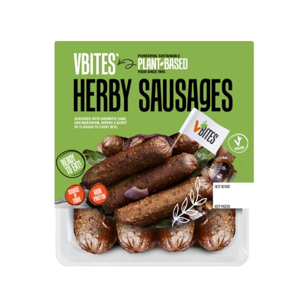 VBITES Herby Sausages 500g (12pk)