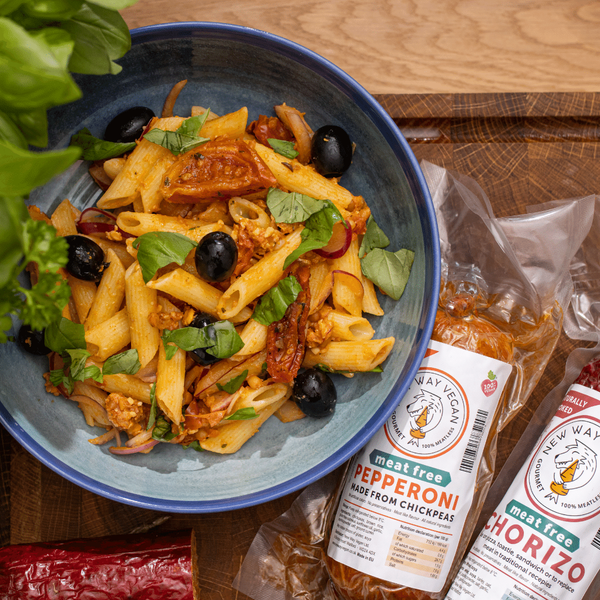 New Way Vegan Smoky Chorizo 300g (4pk)