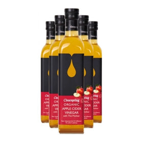 Clearspring Organic Apple Cider Vinegar With The Mother 500ml (6pk)