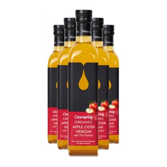 Clearspring Organic Apple Cider Vinegar With The Mother 500ml (6pk)