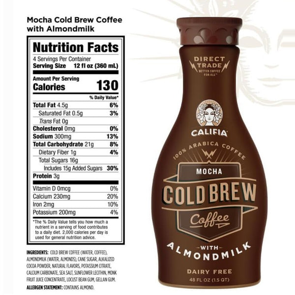 Califia Farms Mocha Cold Brew Almond Coffee 750ml