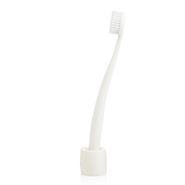 Natural Family Co. Biodegradable Toothbrush & Stand - Ivory Desert