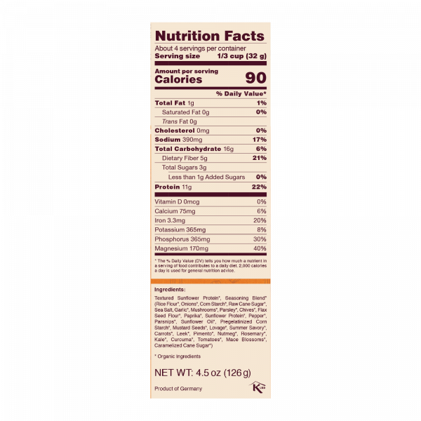 Sunflower Family Organic Sunflower Mushroom Stew 131g