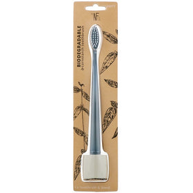 Natural Family Co. Biodegradable Toothbrush & Stand - Monsoon Mist