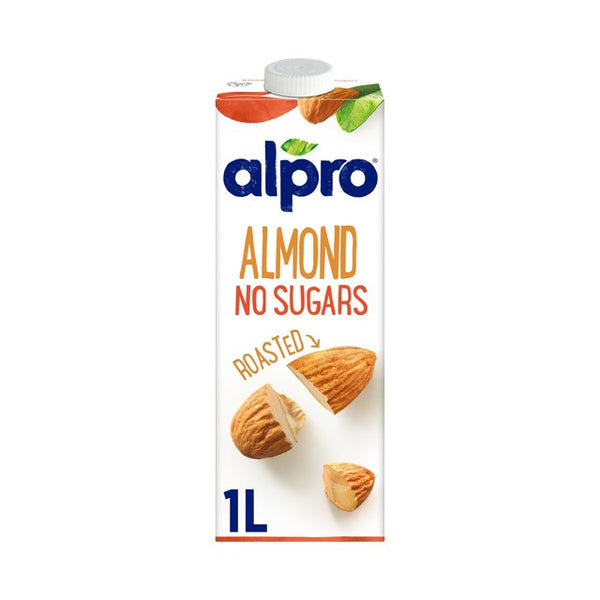 Alpro Unsweetened Roasted Almond Milk 1Ltr