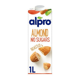 Alpro Unsweetened Roasted Almond Milk 1Ltr