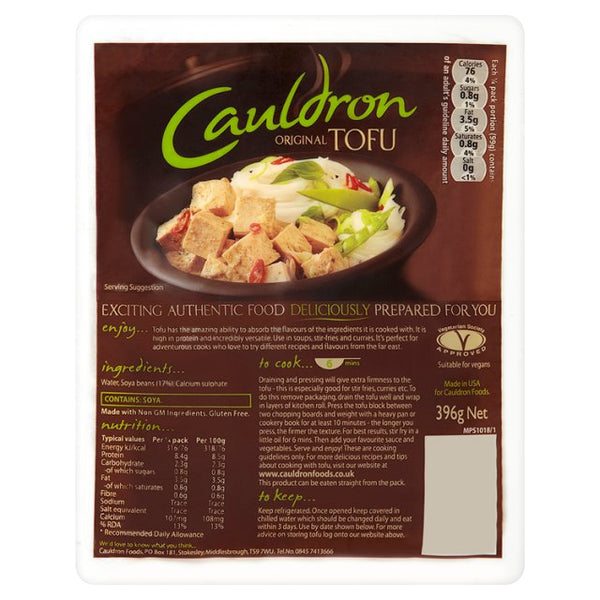 Cauldron Original Organic Tofu Block 396g