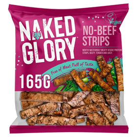 Naked Glory Meat-Free Vegan No-Beef Strips 165g