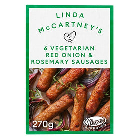 Linda McCartney's Vegan Red Onion & Rosemary Sausages 270g (6pk)