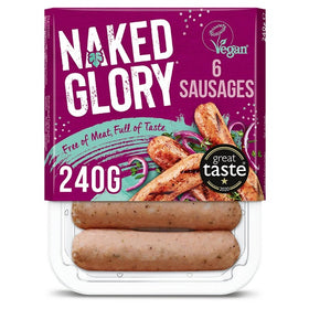 Naked Glory Meat-Free Vegan Sausages 240g (6pk)