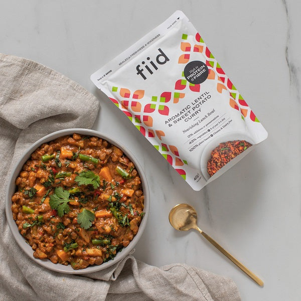 Fiid Ready Meal - Aromatic Lentil & Sweet Potato Curry 275g (8pk)