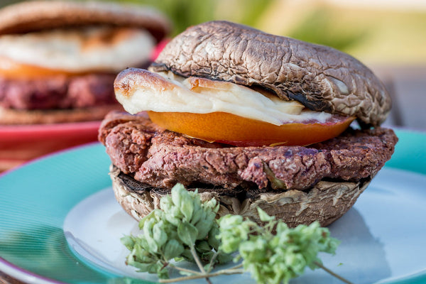 YOGAN Organic Almond Mozzarella Garlic & Herb - Half Ball