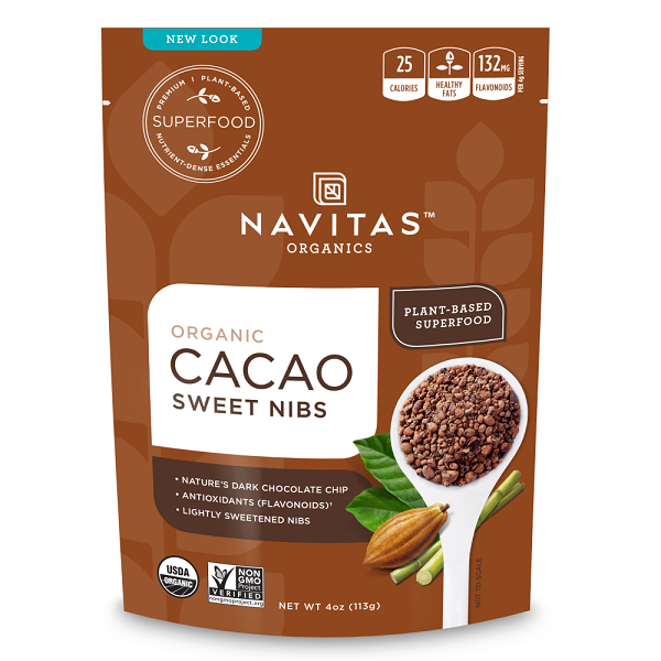 Navitas Organics - Organic Cacao Sweet Nibs 454g