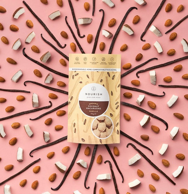 Nourish Organic Vanilla Coconut Macaroons 110g