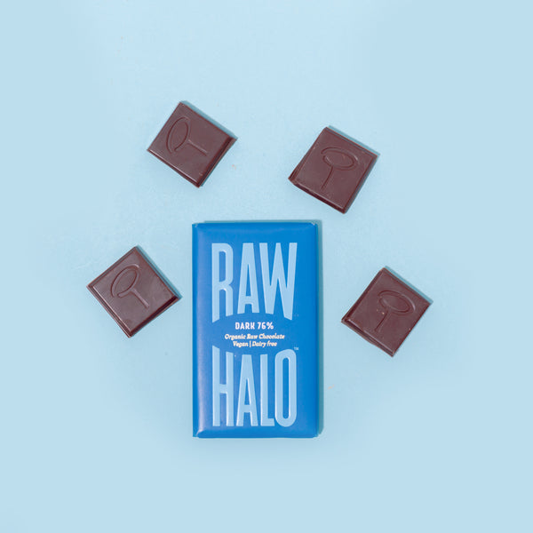 Raw Halo Vegan Dark 76% Chocolate Bar 70g