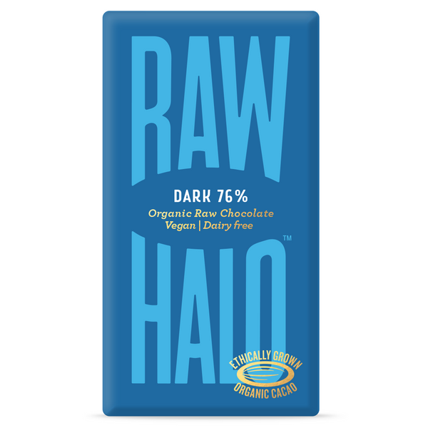 Raw Halo Vegan Dark 76% Chocolate Bar 35g