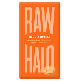 Raw Halo Vegan Dark & Orange Chocolate Bar 35g