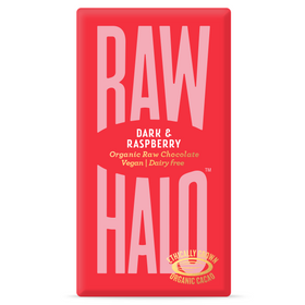 Raw Halo Vegan Dark & Raspberry Chocolate Bar 35g