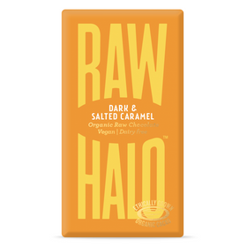 Raw Halo Vegan Dark & Salted Caramel Chocolate Bar 35g