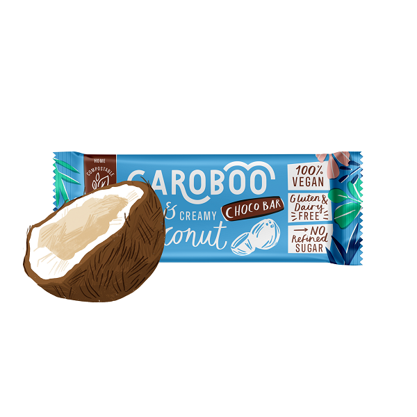 Caroboo Smooth & Creamy Coconut Choco Bar 35g (3pk)