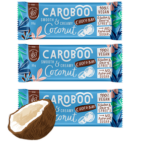 Caroboo Smooth & Creamy Coconut Choco Bar 35g (3pk)