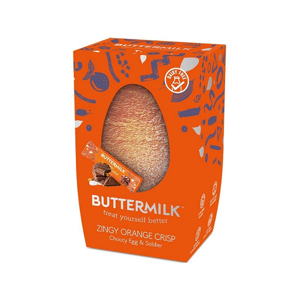 Buttermilk Zingy Orange Crisp Choccy Easter Egg & Soldier 170g