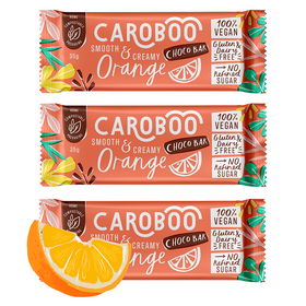 Caroboo Smooth & Creamy Orange Choco Bar 35g (3pk)