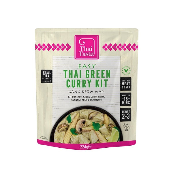 Thai Taste Easy Thai Green Curry Kit (Gang Keow Wan) 224g