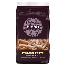 Biona Organic Wholewheat Penne Pasta - Bronze Extruded 500g