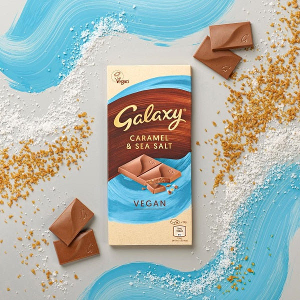 Galaxy Vegan Caramel & Sea Salt Chocolate Bar 100g