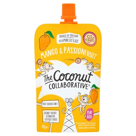 The Coconut Collaborative Mango & Passionfruit Kids Yogurt Pouch 90g