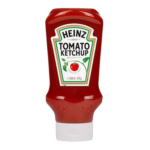 Heinz Top Down Squeezy Tomato Ketchup Sauce 570g