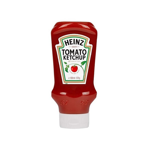 Heinz Top Down Squeezy Tomato Ketchup Sauce 570g