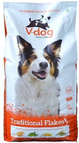 V-dog Traditional Flakes Vegan Dog Food (15kg) NAVESU