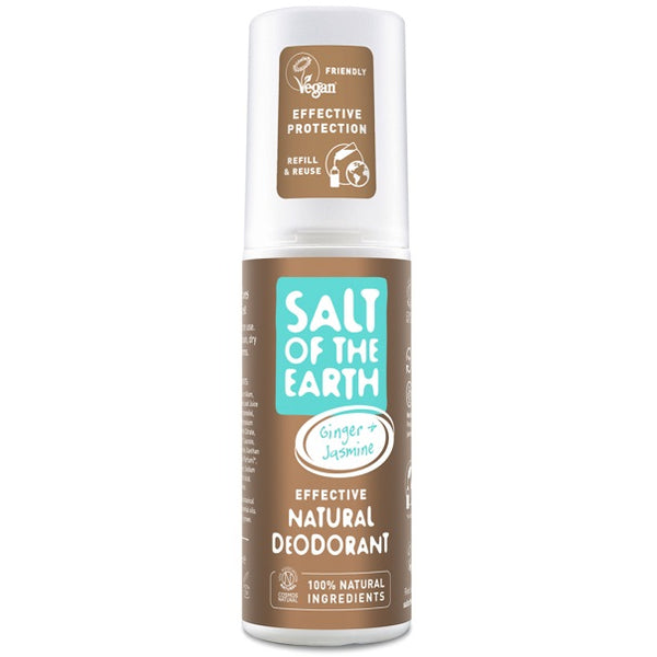Salt Of The Earth - Ginger & Jasmine Natural Deodorant Spray 100ml