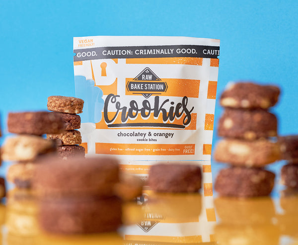 Raw Bake Station Crookies - Chocolatey Orangey Cookie Bites