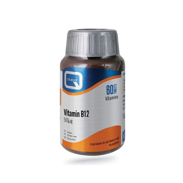 Quest Vitamin B12 500mg High Potency Tablets (60pk)